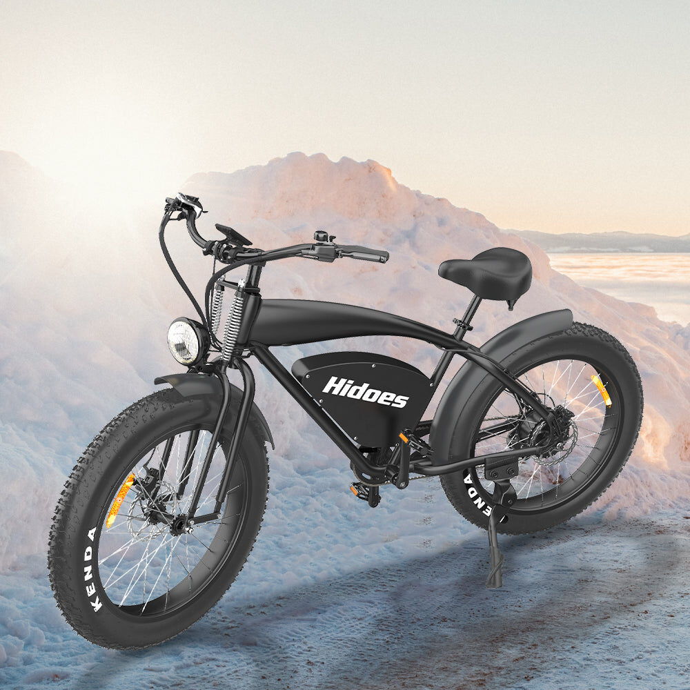 Bicicleta eléctrica Hidoes B3 1200W: bicicleta eléctrica retro vintage con neumáticos gruesos para aventuras y paseos por la ciudad - Imagen 3