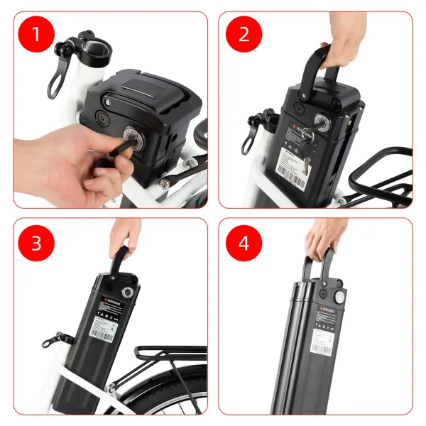 Zonveer C6 26in City E-Bike, 250W, 60KM de autonomía