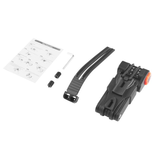 Candado de combinación Zonveer para bicicletas eléctricas, acero duradero