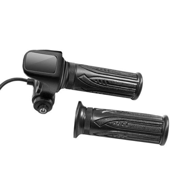 Manillar Zonveer Twist Throttle para bicicletas eléctricas, pantalla de voltaje