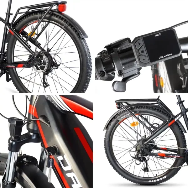 UrbanBiker Dakota FE Electric Mountain Bike – 200 km Range | Hydraulic Brakes | 960 Wh Battery | Fully Equipped - Image 3