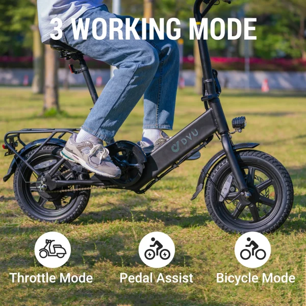Zonveer C3 14in Folding E-Bike, 250W, Compact Design