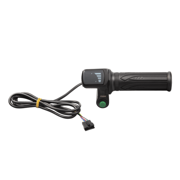 Manillar Zonveer Twist Throttle para bicicletas eléctricas, pantalla de voltaje