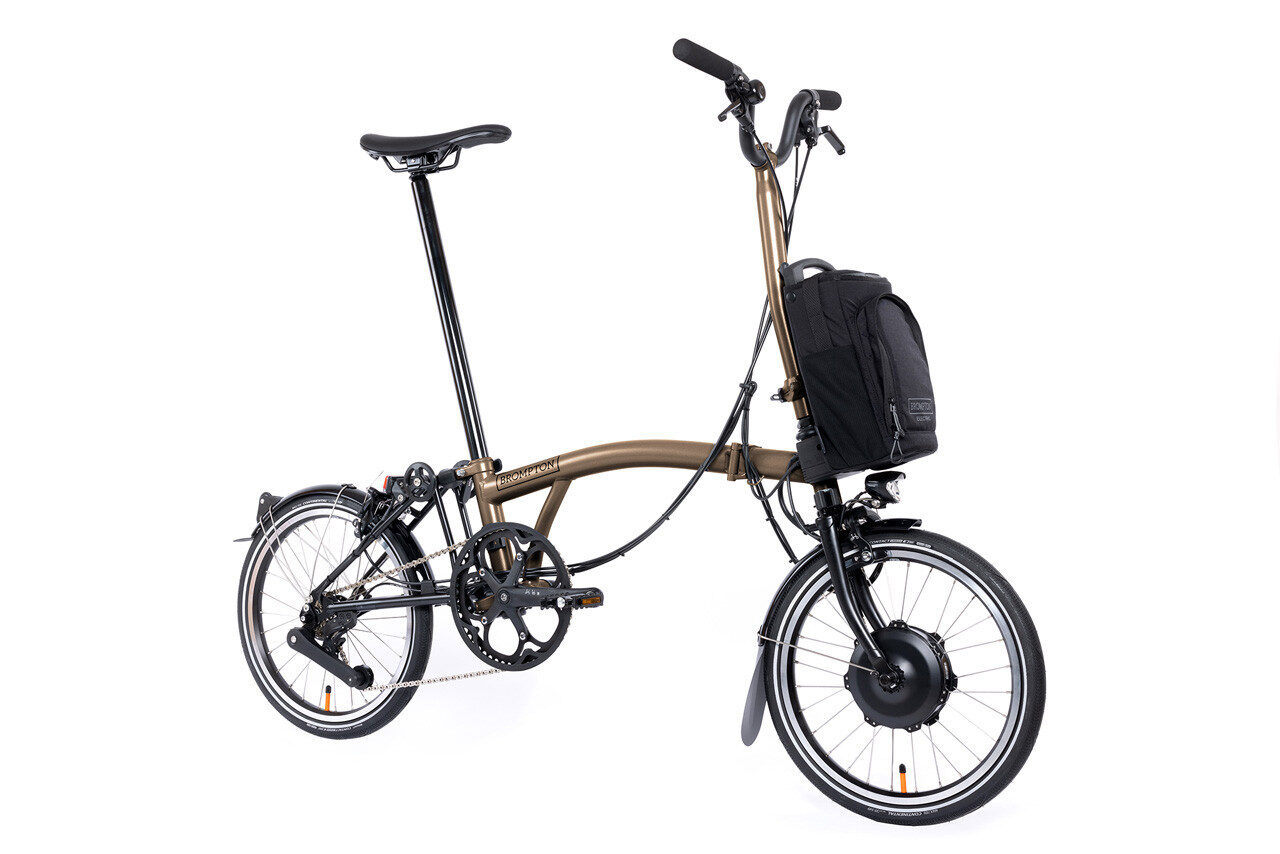 Brompton P Line Urban Electric Folding Bike – 4-Speed - Image 3
