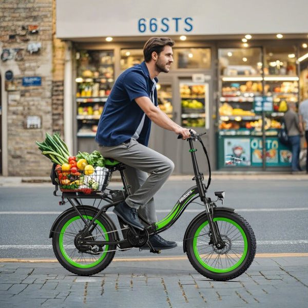Bicicletta elettrica pieghevole Hidoes C1 750W – Doppio sedile, lunga autonomia, potenza compatta