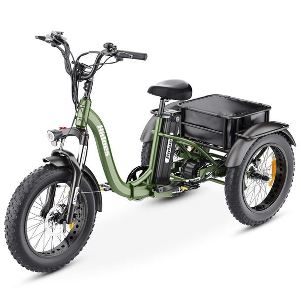 Hidoes ET1 750W Electric Tricycle – Powerful Fat Tire E-Trike with Long-Lasting 20Ah Battery - Image 11