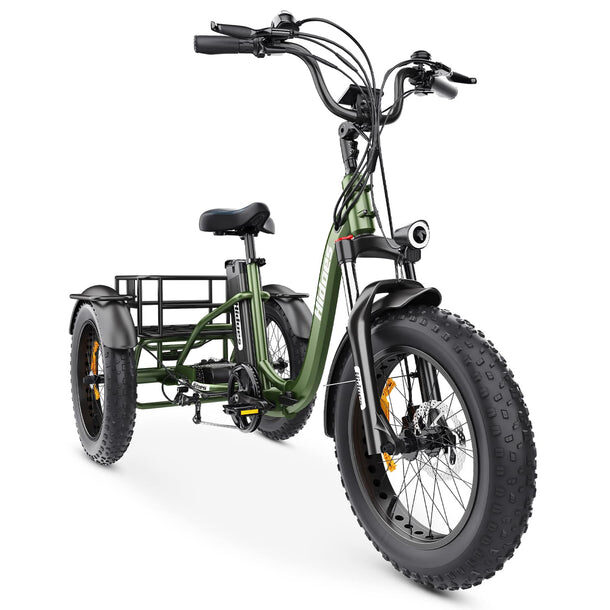 Hidoes ET1 750W Electric Tricycle – Powerful Fat Tire E-Trike with Long-Lasting 20Ah Battery - Image 9