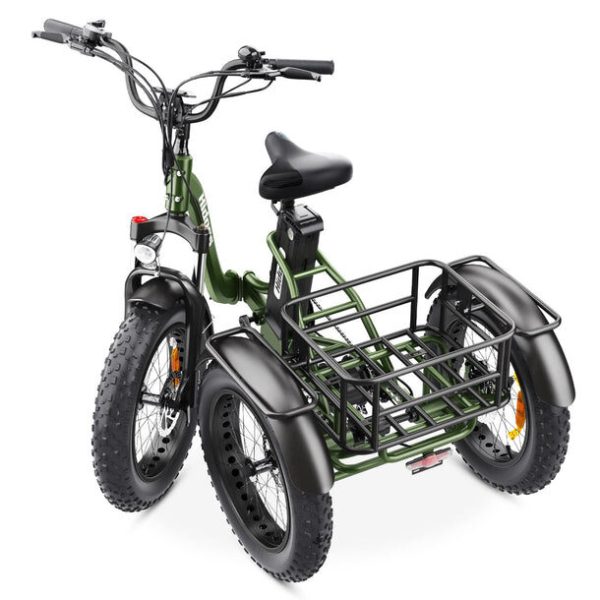 Hidoes ET1 750W Electric Tricycle – Powerful Fat Tire E-Trike with Long-Lasting 20Ah Battery