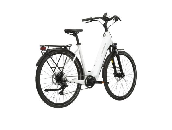 Kross Trans Hybrid LS 5.0 630 – Electric trekking bike with Shimano drive, 630 Wh battery, and suspended fork