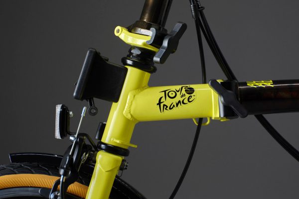 Brompton x Tour de France C Line 6-Speed Folding Bike - Leaders Yellow, Mid Handlebars
