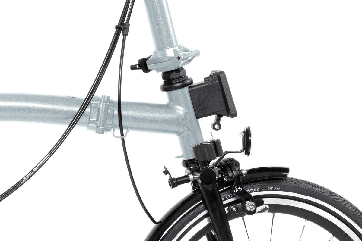 Brompton P Line 12-Speed Folding Bike | Lightweight Titanium, 12 Gears, Lunar Ice - Image 6