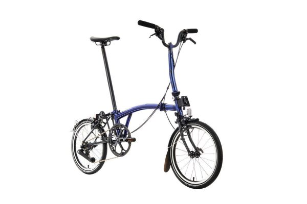 Brompton Electric P Line Explore Bicicleta elétrica dobrável de 12 velocidades – Preparação para quadro com roletes