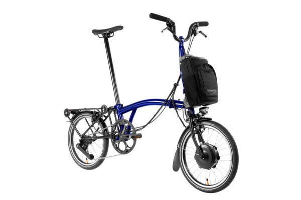 Brompton Electric P Line Explore Bicicleta elétrica dobrável de 12 velocidades – Leve e compacta para deslocações urbanas