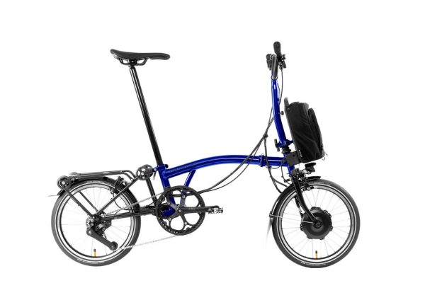Brompton Electric P Line Explore Bicicleta elétrica dobrável de 12 velocidades – Leve e compacta para deslocações urbanas
