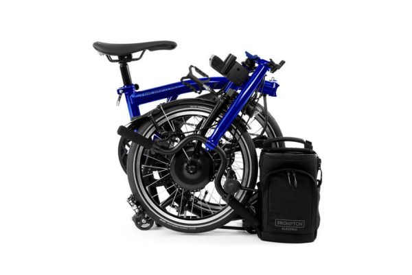 Brompton Electric P Line Explore Bicicleta elétrica dobrável de 12 velocidades – Leve e compacta para deslocações urbanas