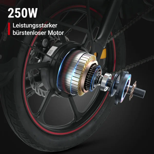 Zonveer D3S 14-Zoll Mini-Falt-Elektrofahrrad